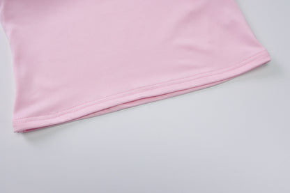Plunge Halter Top | Draped Deep VNeck, Stretch Waist, Backless Summer Top | noémi