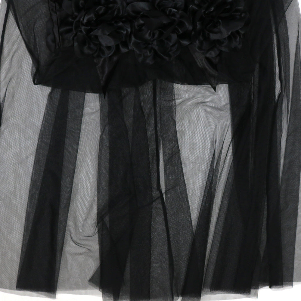 Womens Mesh Maxi Dress with Rhinestone Detail | Patchwork Sling | noémi