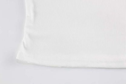 Two Piece Set | Bow Accent Ribbed Crop Top & Shorts | noémi