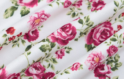 Women Floral Print Sling Dress with Side Split and Adjustable Straps | noémi