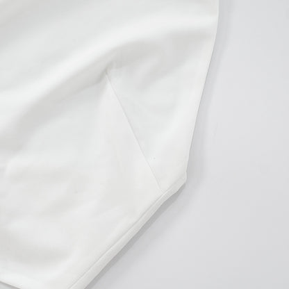 White Halter Tie Back Top with Gemstone Beaded Neck | noémi