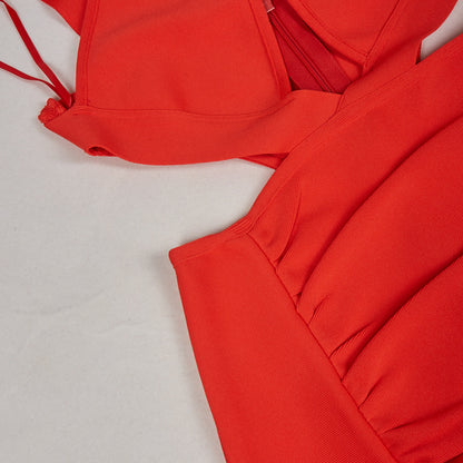 Womens Retro Sheath Red Fitted Dress | noémi