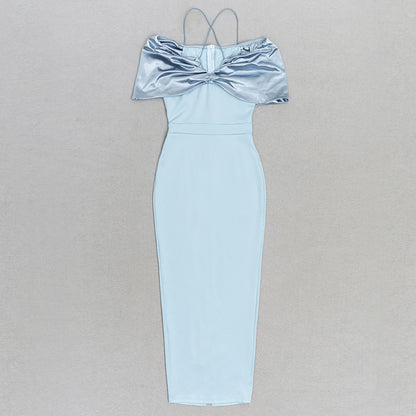 Layered Slim Fit Sling Dress with Tiered Hem | noémi