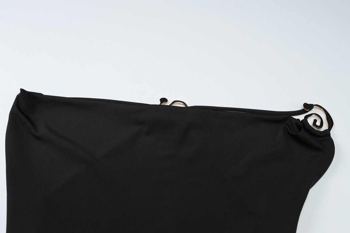 Womens Deep V Neck Backless Maxi Dress | Adjustable Straps Slim Fit | noémi