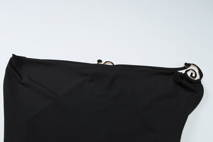 Womens Deep V Neck Backless Maxi Dress | Adjustable Straps Slim Fit | noémi