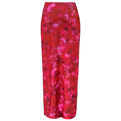 Retro Print Multi Strap Cutout Swimsuit & Wrap Skirt Set | Two Piece Beachwear | noémi