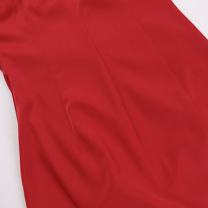 Satin Tube Dress | Slim Fit Strapless Bodycon | noémi