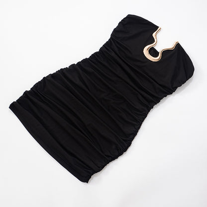 Slim Tube Top with Metal Detail | Trendy Summer Fit  | noémi