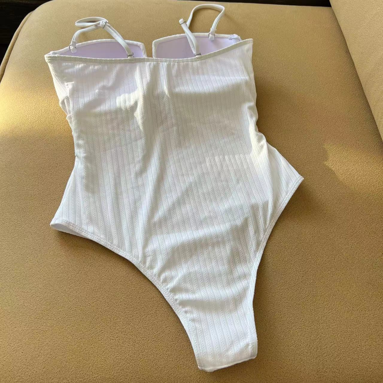 Fabric One Piece Hard Cup Hollow Out Cutout Swimsuit | noémi