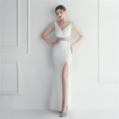 Rhinestone Beaded Gown | Long Dress | noémi