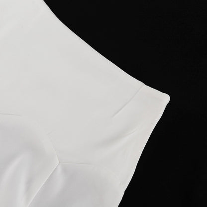 Satin TwoPiece Set | HighGrade Skirt & Round Neck Short Sleeve Cardigan Top | noémi