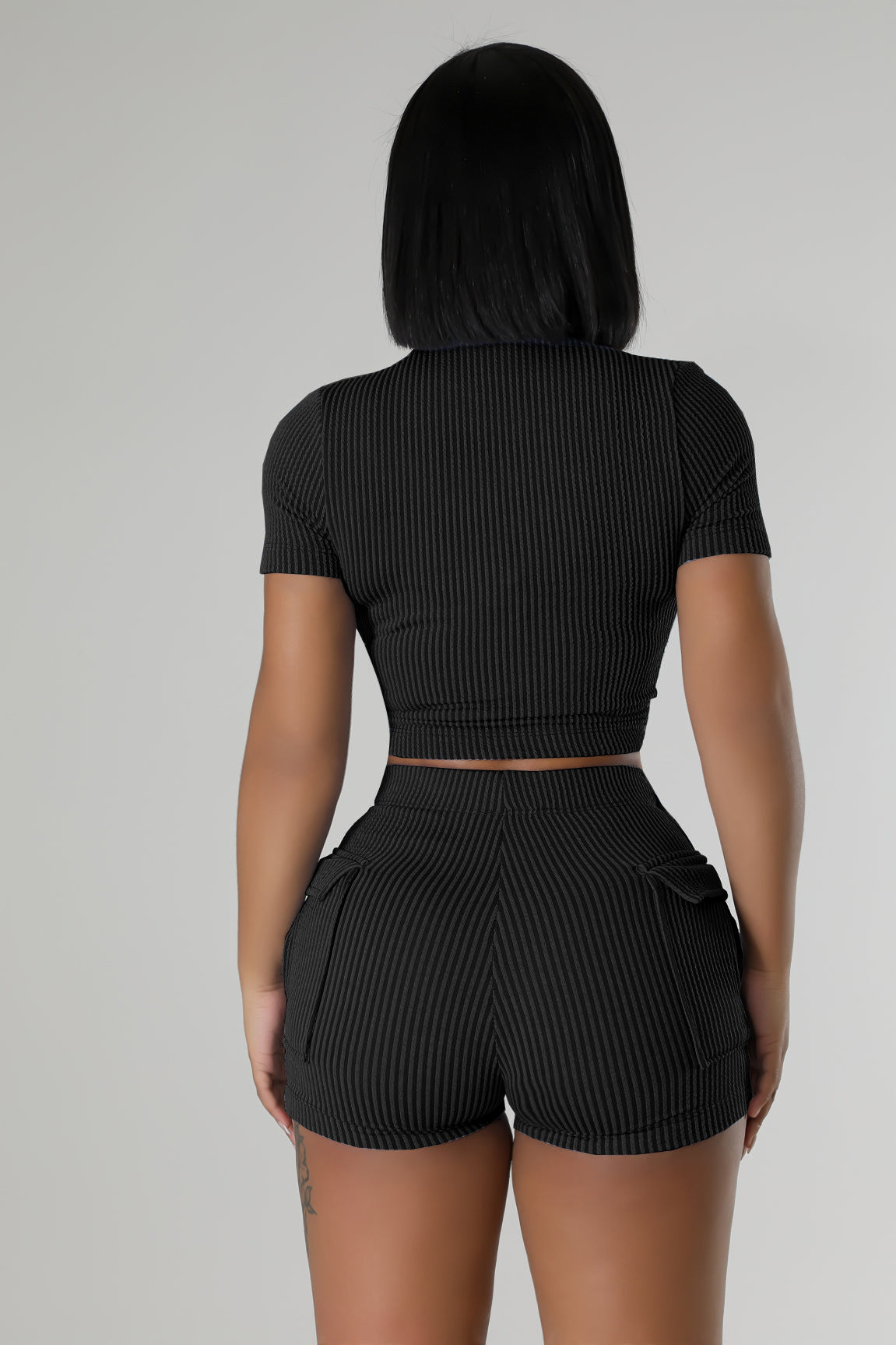 Womens Zip Up Suit | Two Way Zipper Bodycon Fit | noémi