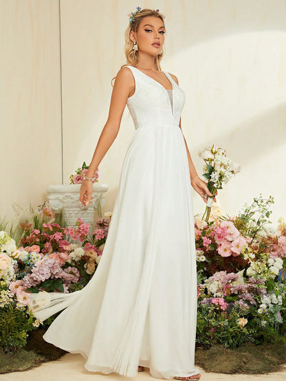 Deep VPlunge Neck Dress | Sleeveless Dress | noémi