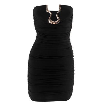 Slim Tube Top with Metal Detail | Trendy Summer Fit  | noémi
