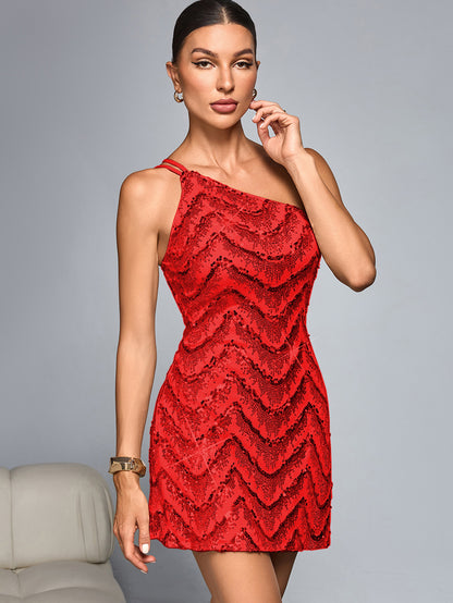 Women Sequin Sling Mini Dress | noémi