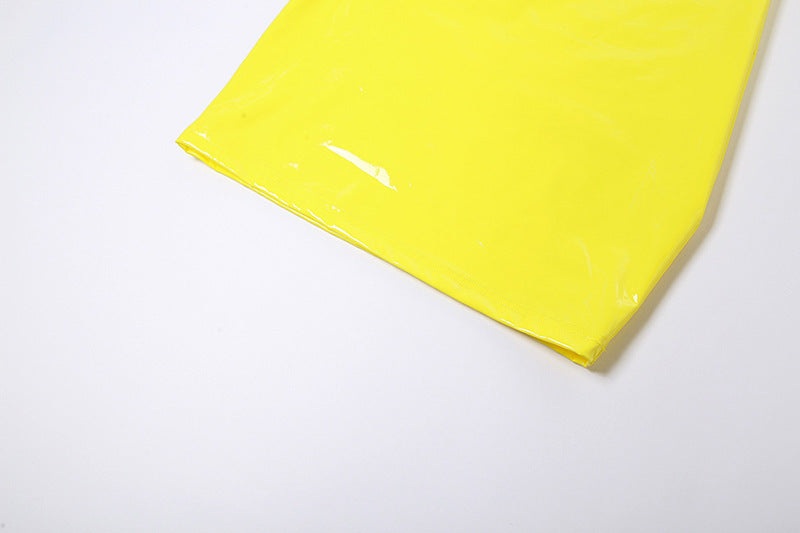 Womens Faux Leather Strapless Sheath Dress | Slim Fit Mini with Adjustable Straps | noémi