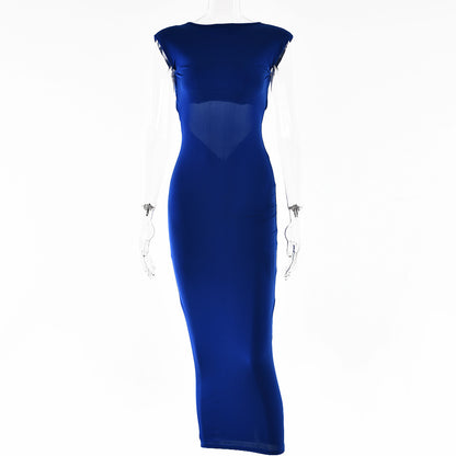 Womens Tight Backless Cutout Maxi Dress | Hipster Waist Dress | noémi