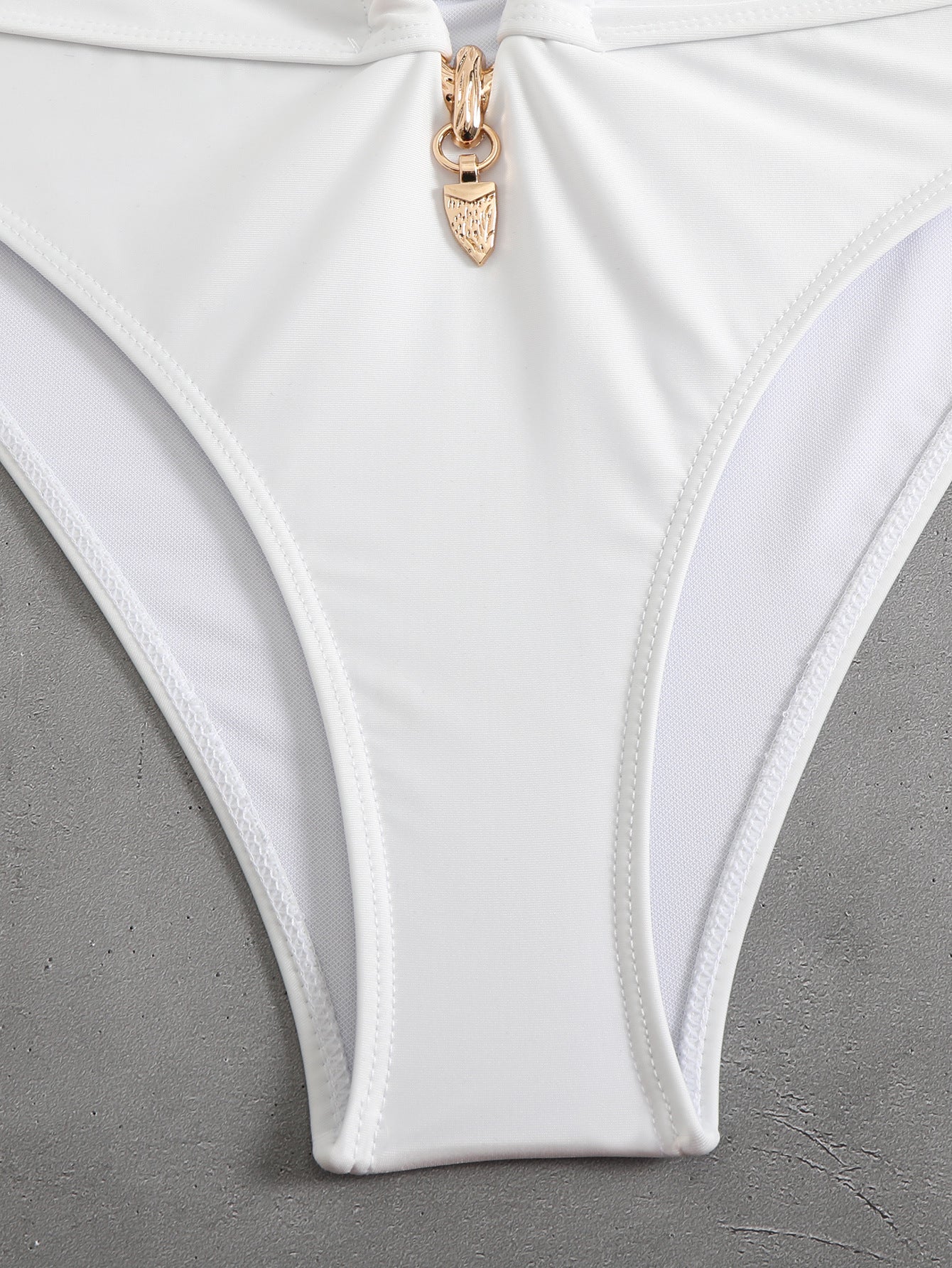 High Waist Tube Top Bikini with Solid Color Snake Print | noémi