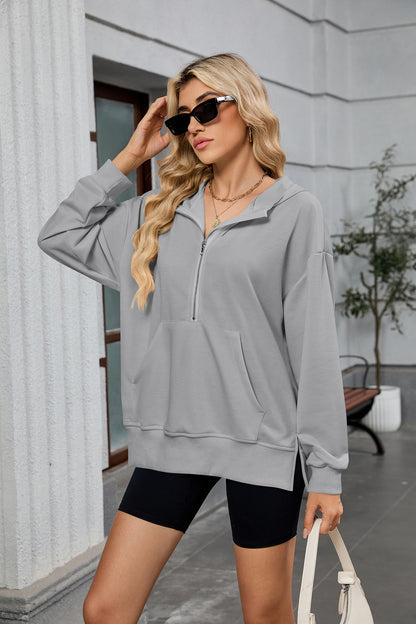 Womens Zip Hoodie | Long Sleeve Jacket with Pockets & Hood | noémi