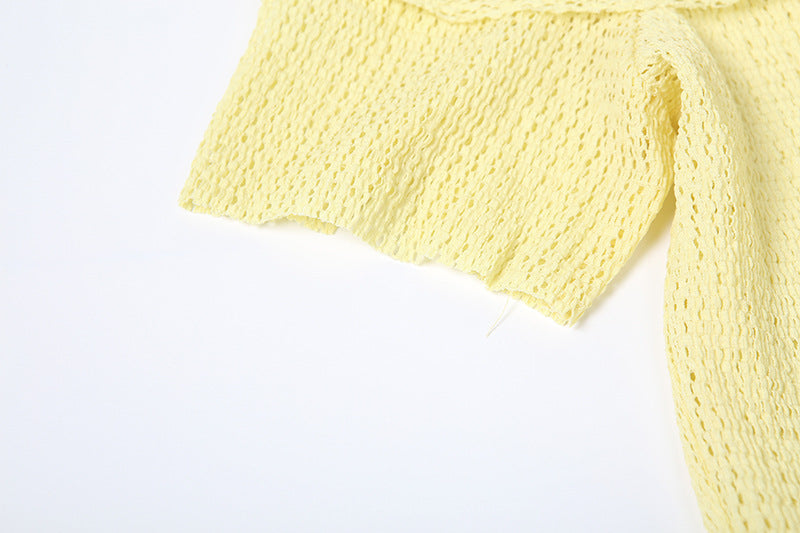 Fall Off Shoulder Ruffle Mini Dress | Lace Up, Slim Fit | noémi