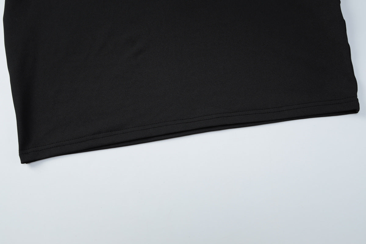 Womens Cutout Mini Dress with Butterfly Metal Detail and Backless Design | noémi