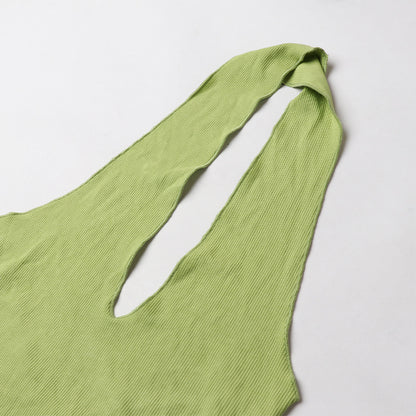 High Waist Slim Fit Cross Halterneck Backless Dress For Women | noémi