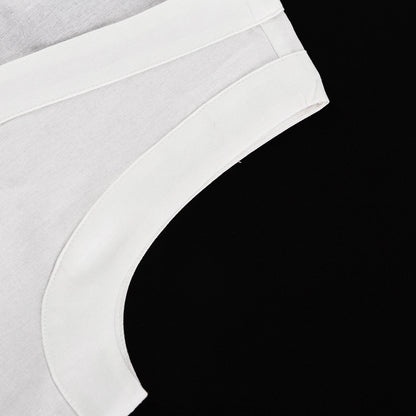 Sleeveless Waistcoat Lacing Cross Top Two Piece Set | Pantskirt | noémi