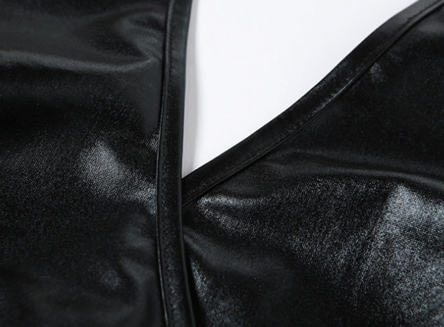 Backless Low Cut Slim Fit Dress with Belt | noémi