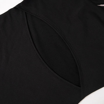 Women Tube Top Dress with Bow Front and Side Cutout Detail | noémi