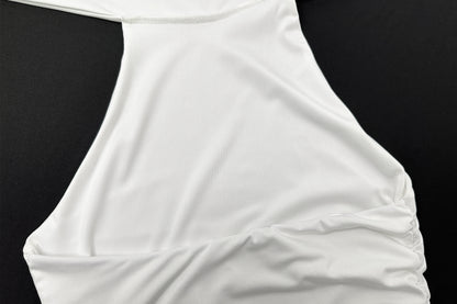 Sleeveless Crop Top for Women | Backless Halter Neck | Tight Bandage Style T Shirt | noémi