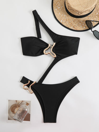 Cutout One Piece Swimsuit with Sculpted Shape | noémi