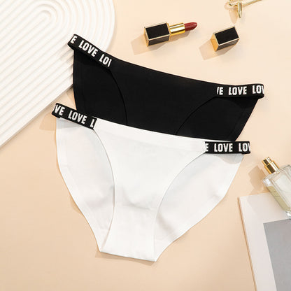 Japanese Style Ice Silk Low Waist Seamless Briefs with Cotton Crotch Breathable Fit | noémi