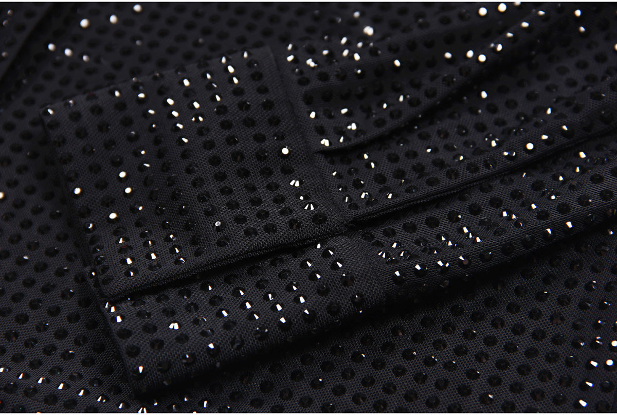 Mesh Rhinestone Shirt | High End Socialite | noémi