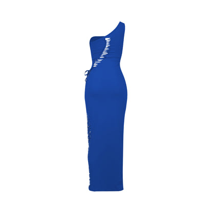 Womens Cutout Solid Color Dress with Modern Silhouette | noémi