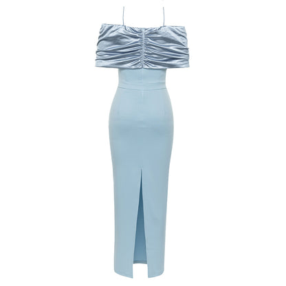 Layered Slim Fit Sling Dress with Tiered Hem | noémi