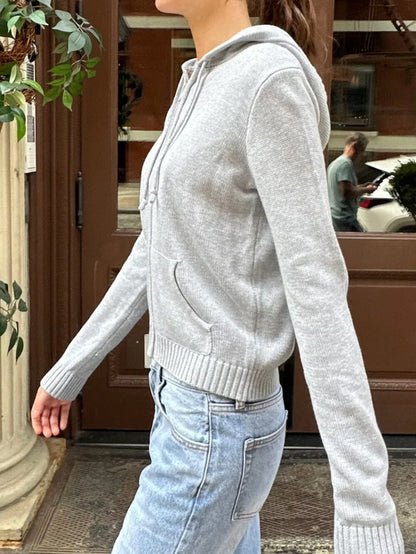 Woolen Long Sleeve Hoodie Coat for Women | noémi