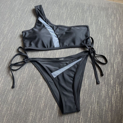 Womens Cutout Spliced Split Bikini | Hollow Out Swimwear Set | noémi