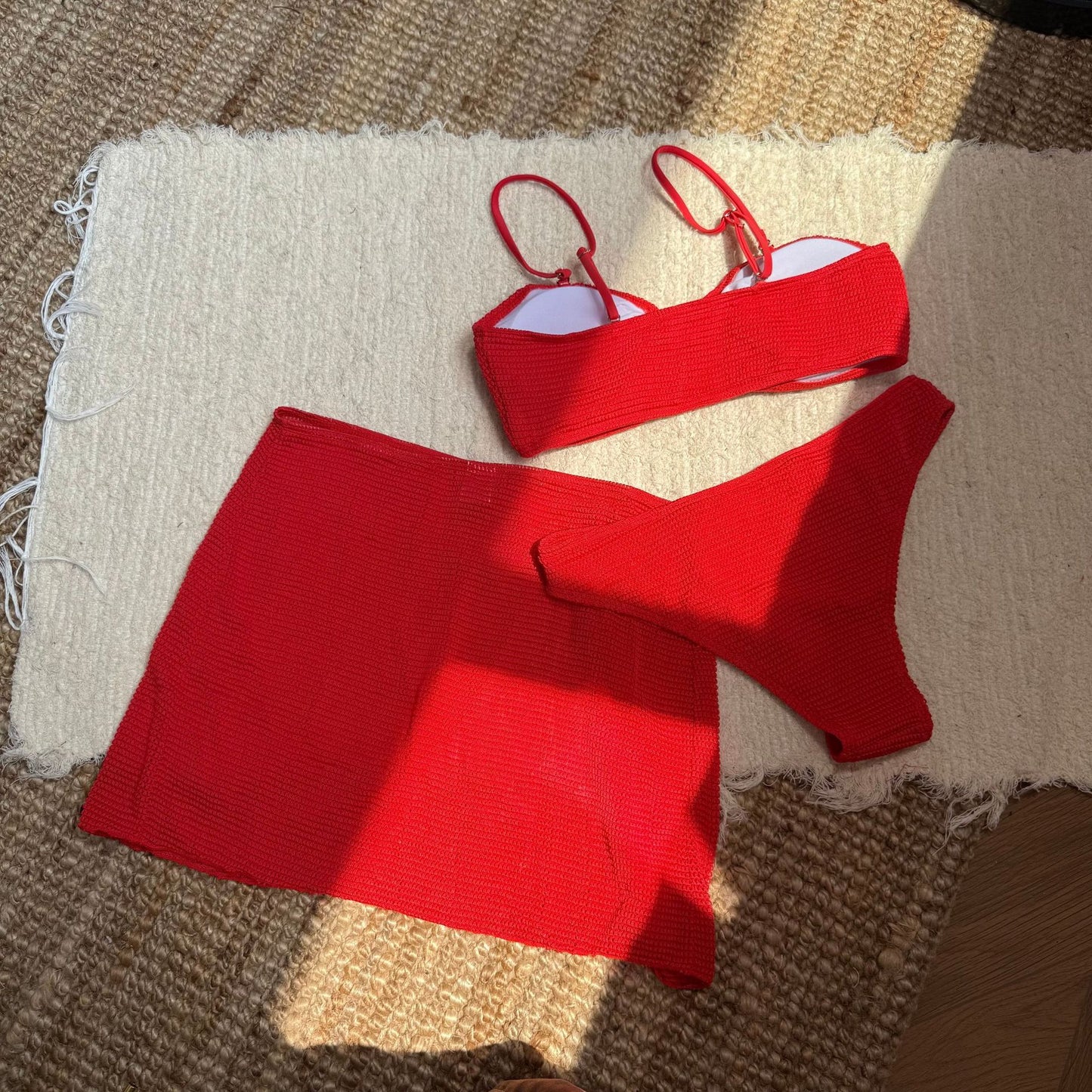 Three Piece Bikini Set with Short Skirt Swimwear for Women | noémi