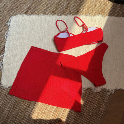 Three Piece Bikini Set with Short Skirt Swimwear for Women | noémi
