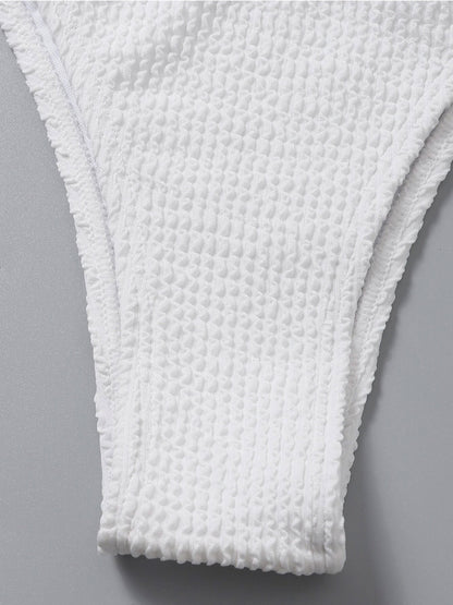 Womens Backless Three Point Solid Color Bikini | noémi