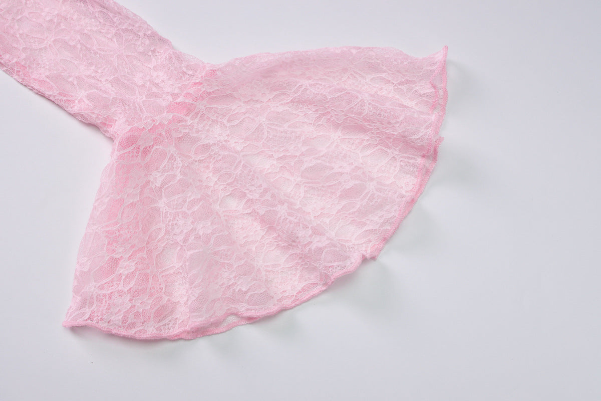 Off Shoulder Pink Lace Gown | Mermaid Maxi Dress | noémi