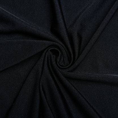 Womens Dress | Half High Collar Long Sleeves Backless Pleated Stitching | noémi