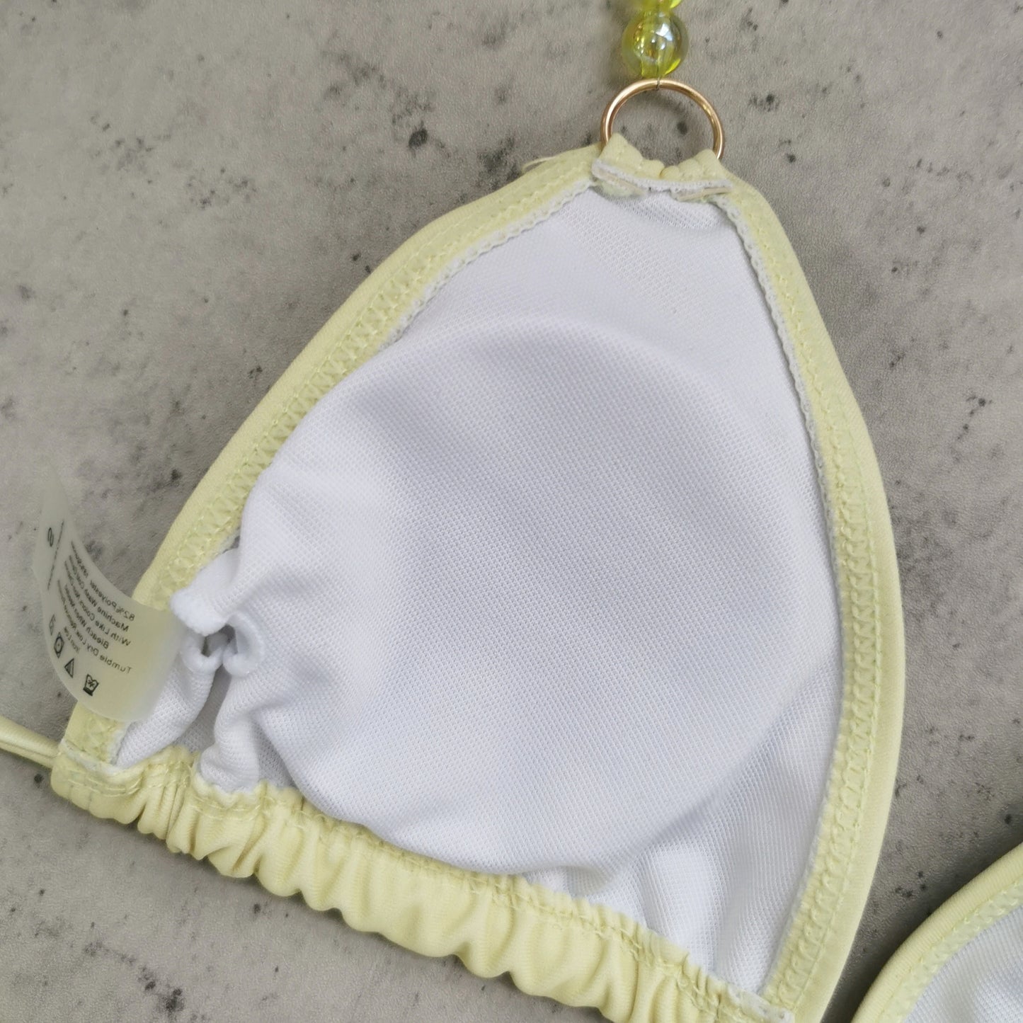 Three Point Low Waist Bikini Set in Solid Color with Back Tie Design for Women | noémi