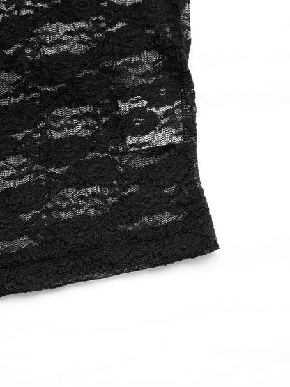 Slim Fit Sheer Lace Vest Top for Layering and Outerwear | noémi