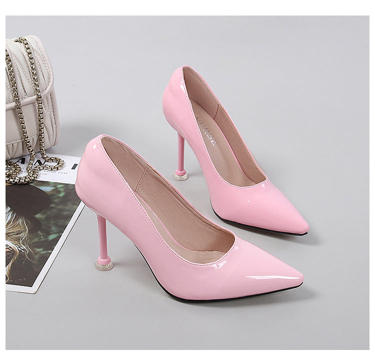 Stiletto Heels | Patent Leather Pointed Toe Pumps for Women | noémi