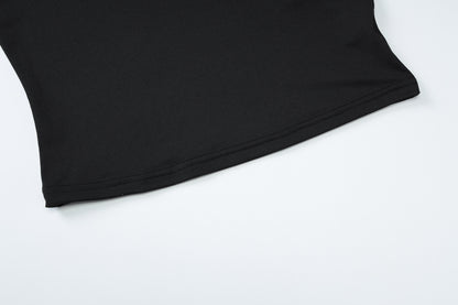 Women's Sleeveless VNeck Fitted Tank Top | Summer Casual Stretch Ribbed Vest, Solid Color | noémi