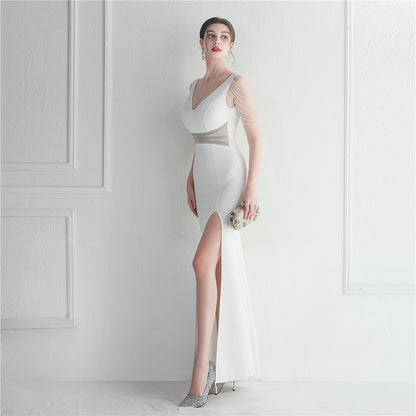 Rhinestone Beaded Gown | Long Dress | noémi