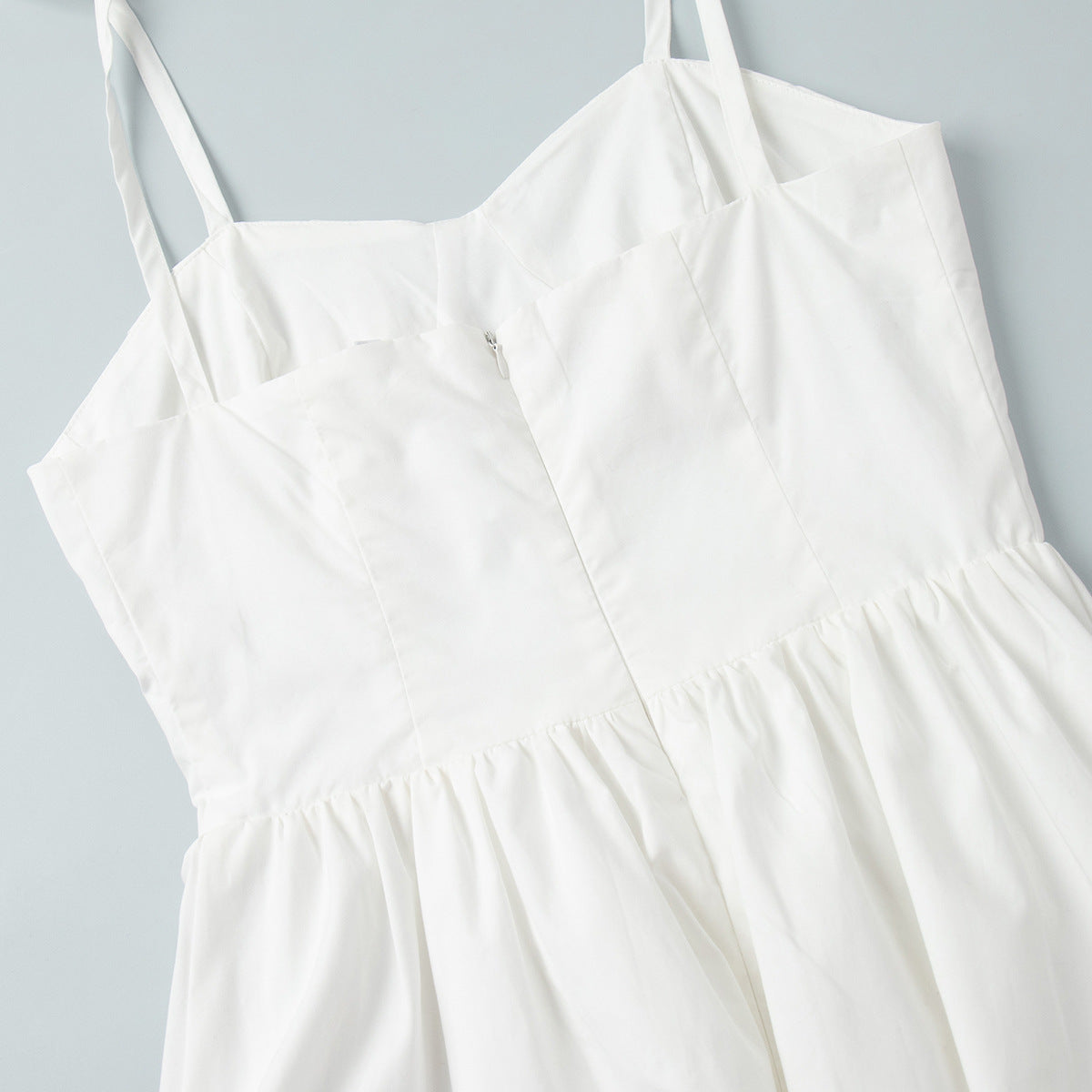 Womens Cotton Sling Balloon Dress with Slim Waist Bubble Hem | noémi