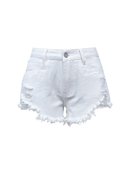 Slim Fit Women’s Vintage High Waist Denim Shorts | noémi