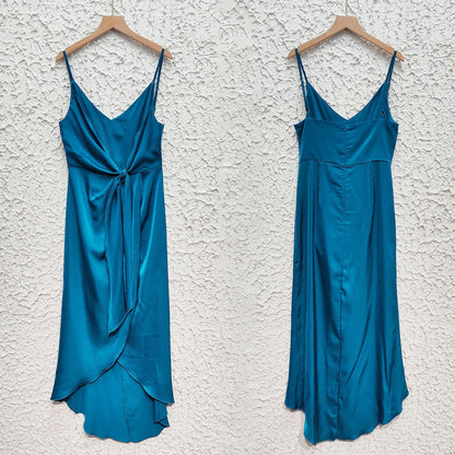 Womens V Neck Backless Maxi Dress with Side Slit Sleeveless | noémi